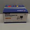 Amico Bathroom Exhaust Fan with Light, 80 CFM, 1.0 Sones, 1400LM, 3CCT, Easy Install & Very Quiet, Ceiling Mount Shower Bathroom Fan with light, Powerful Bathroom Vent Fan, FCC Certified