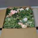 Wedding Aisle Decorations - Set of 10 Pew Flowers - Artificial Roses & Eucalyptus - Pink & Cream - 5.5" x 13" - Elegant Traditional Modern Style - Chair Flowers