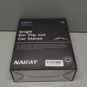 Naifay Single Din Car Stereo with Dash Cam & Backup Camera, 7INCH Flip Out Single Din Touchscreen Car Stereo with Apple Carplay & Android Auto, Car Audio Receivers Bluetooth Mirrorlink FM Car Radio