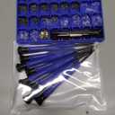 Upgrade Version Magnetic Eye Glass Repairing Kit, Eyeglass Repair Tool Kit with Compact Screw Box Include Nose Pads, Precision Screwdriver Set, Screws, Tweezer for Eyeglass, Sunglass, Spectacles Watch