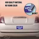 2 x Magnet Sticker Subtle Let's Go Taco Magnetic Anti Funny Leftist Feminist Social Justice Human Rights Black Blue Magnet for Bumper, Refrigerator, Cruise Door, Car, Truck 7.5x3.75in