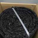 Lukloy 2 Pack 140" X 5.75" Black Rubber Mulch for Landscaping Reduced Weed Growth, Cuttable Recycled Rubber Mulch Roll Mat, Permanent Natural-Looking Tree and Playground Gardening Edging Border