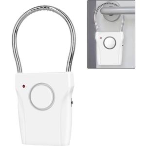 Door Handle Alarm- Door Alarms for Home Security with 120DB Audible Alarm up to 500FT - Vibration Triggered Security Alarm for Travel, Hotel, Apartment, and Home Security