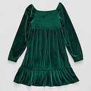 Thereabouts Toddler Girls Fall Dress Winter Clothes Long Sleeve Velvet Dresses Princess Party Outfits M 10/12