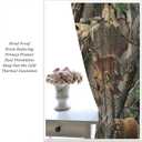 Forest Camouflage Curtains,Wild Animal Bear Deer Elk Blackout Rod Pocket Window Drapes for Living Room Bedroom Decor W42xL45in (Style)