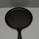 Lodge Round Seasoned Cast Iron Griddle - Round-Shaped, Pre-Seasoned Iron Griddle Pan - Non-Toxic, PFAS-Free Cookware - Compatible with Stovetop, Oven, Grill, or Campfire - 10.5 Inches