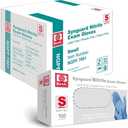 Medical Blue Nitrile Exam Gloves, Latex-Free & Powder-Free Food-Safe House Cleaning Disposable Glove (1000 Pcs)