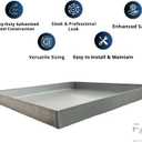 Heavy-Duty Galvanized Steel Drain Pan Premium, Rust-Resistant HVAC Condensate Pan Leak-Proof for Maximum Protection Without Hole Options (24x24x2")