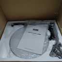 36W LED Floor Lamp, Super Bright Standing Lamp, Modern Stepless Dimmable Torchiere Tall Lamp with Remote Control, 350Rotating Head Reading Floor Lamp for Living Room, Bedroom, Office (Black)