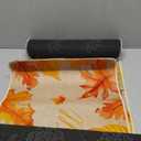 Bencailor Sets of 2 Fall Kitchen Rugs and Mats, Fall Kitchen Rug Non Slip Maple Leaf Farmhouse Mats for Floor Door Home Bathroom Cabin Decor, 29 x 17 inch and 47 x 17 inch