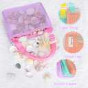 Tagitary Beach Toy Mesh Beach Bag Kids Shell Collecting Bag Beach Sand Toy Shells Beach Toys Swimming Accessories for Boys and Girls(Only Bags,A Set of 3)