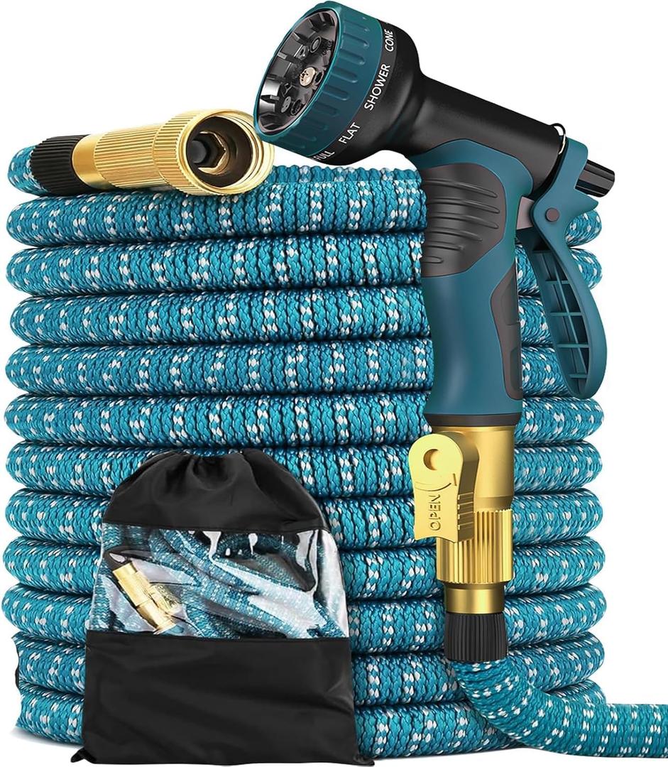 100ft Water Hose Garden Hose Blue Gray