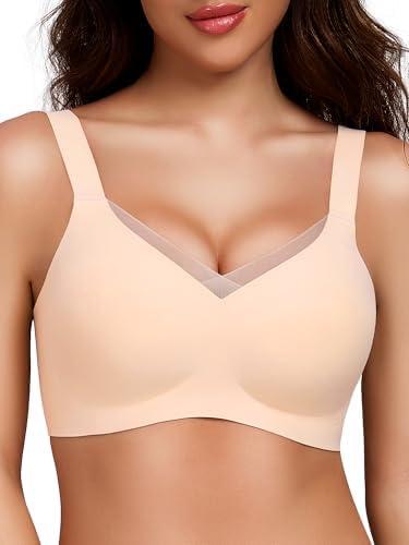 Gailife Crossover Bras for Women No Underwire Wireless Bralettes Seamless Supportive T Shirt Everyday Bras L