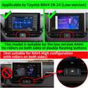 Car Phone Holder for 2019-2025 Toyota RAV4 LX XLE, Hybrid LE SE Woodland, Prime SE Auto Accessories Navigation Bracket Interior Decoration Mobile Cell Mount Case
