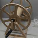 Liberty Garden 709 Steel Wall/Floor Mounted Hose Reel, Holds 200-Feet of 5/8-Inch Hose - Tan, 17.6 x 22 x 15