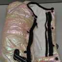 AOFITEE Dog Coat, Waterproof Dog Jacket for Winter, Warm Fullbody Dogs Snowsuit, Winter Coat for Small Dogs, Zip Up Pet Puffer Jacket Fleece Vest, Outdoor Reflective Cold Weather Pet Coats, Medium (Pink)