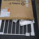 Safety 1st Easy Install Walk Thru Baby Gate for Doorway With Door, Dog Gates, Fits 29"-38", Easy Install 28" Tall, White