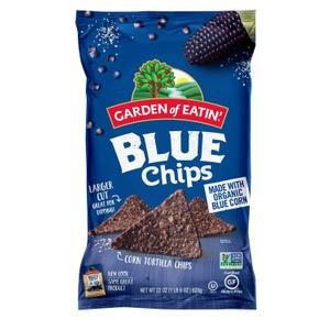 Garden of Eatin' Blue Corn Tortilla Chips, Blue Chips, 22 Oz (Pack of 10)