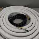 25 Ft Mini Split Line Set Air Conditioning Copper Tubing Pipe Extension 1/4" & 3/8" PE Thickened for AC and Heating 9000BTU