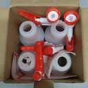 LiBa Spray Bottles (4 Pack,16 Oz), Refillable Empty Spray Bottles for Cleaning Solutions, Hair Spray, Watering Plants, Superior Flex Nozzles, Mist Sprayer, Bleach/Vinegar/Rubbing Alcohol Safe (white)