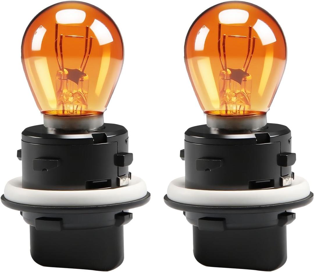 2PCS Front Turn Signal Light Sockets & Bulbs kit Compatible with Hyundai Elantra Sonata, Turn Signal Bulb and Holder Set Fit for KIA Soul Forte Replace# 92166-3K000