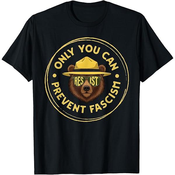 Only You Can Prevent Fascism
Black T-shirt Size S