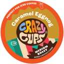 Crazy Cups Eggnog Flavored Coffee Pods, Limited Time Offer Holiday Blend Coffee, Single Serve Coffee for Keurig K Cups Machines, Medium Roast Coffee in Recyclable Pods, 22 Count