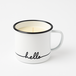 BLUE RIDGE MOUNTAIN CAMPER MUG CANDLE Vanilla Wild Honey 12 OZ
