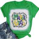 Womens Carnival T-Shirt Graphic Short Sleeves Tee Tops (Small, Green)