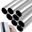 8PCS Pipe Insulation Foam Tube Self Adhesive Exterior Water Pipe Insulation Cover Wrap Aluminum Foil Freeze Protection for Outside Outdoor Winter Irrigation Sprinkler Spigot Isolation 1.3Ft*0.6Inch
