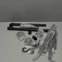 Aduanbang 64.9in Industrial Pipe Wall Mounted Clothes Rack, Heavy Duty Detachable Iron Garment Bar, Rustic Space-Saving Hanging Rod for Bedroom, Closet  Black