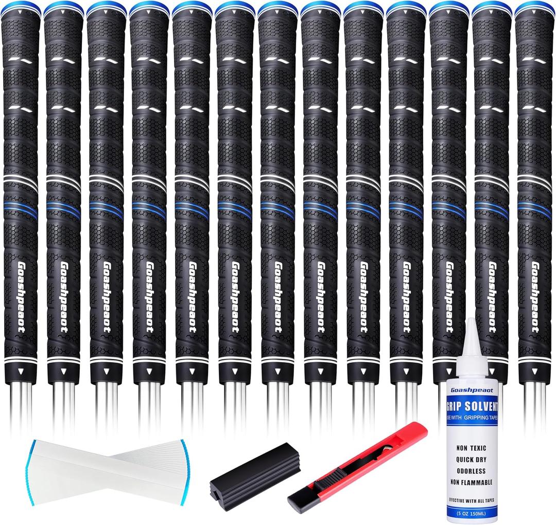 Wrap Golf Grips 13 Pack with Golf Grip Kit ,Golf Club Grips Outstanding Tackiness and Advanced Surface Texture Enhances Control