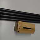Industrial Curtain Rods for Windows 48 to 84 Inches, Blackout Wrap Around Curtain Rod, for Indoor and Outdoor, 7/8 Inch Diameter, 35 to 75 Inches, Black