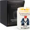 Lavender Pine Scented Candle Gift for Women Wife, You are My Penguin Pattern Jar 7oz Soy Wax Aromatherapy Candle,Gift for Couples, HerAnniversary, Valentine's Day, Birthday