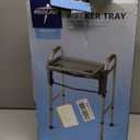 Medline Guardian Walker Flip Tray, Gray, 1 Count