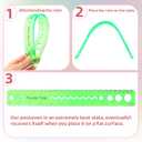 11.81 Inch Flexible Ruler, 3PCS Translucent Plastic Rulers/ Shatterproof Bendy Rulers with Inches and Centimeters, Bendable Straight Gradient Folding Rulers for Home, School, Classroom, Office