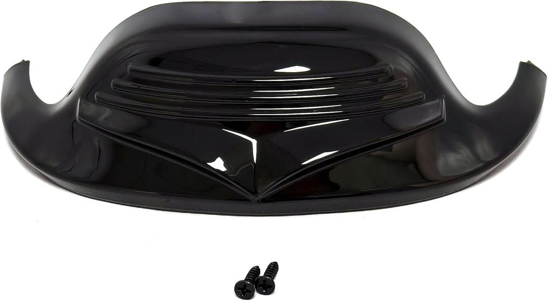Motorcycle Front Fender Tip Accent Front Fender Tip Trim for Harley Road King Electra Glide Tri Glide 1980-2013 FL, FLHR, FLHTCUTG and Softail 1986-2008 FLSTC (Black)