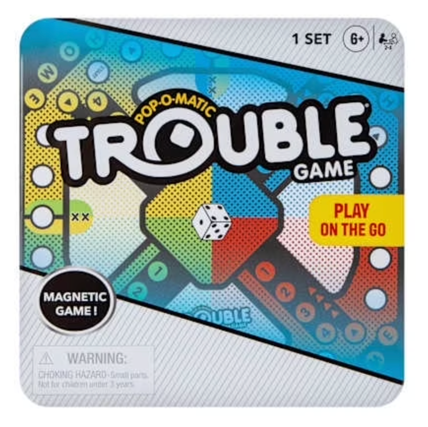 Hasbro Gaming Trouble Game On The Go Magnetic 1 Set