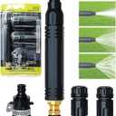 Heavy Duty Adjustable Hose Nozzle, High Pressure Jet Sweeper Spray Nozzle for Garden Hose, Jet Sweeper Nozzle for Car Wash, Watering Plants, Patio Cleaning