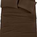 Utopia Bedding California King Bed Sheets Set - 4 Piece Bedding - Brushed Microfiber - Shrinkage and Fade Resistant - Easy Care (King, Brown)