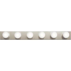 Kichler 36" Bath Bar Vanity Light in Brushed Nickel, 6-Light Traditional Bathroom Light, (36" L x 4.25" H), 626NI