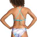 Speedo Womens Swimsuit One Piece Endurance Turnz Tie Back Printed, 28