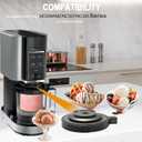 3 x NC301 Series Creami Maker Replacement Lid,Compatible with NC299AMZ/NC301/NC300 Series -NO Paddle