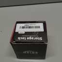 MKING 4 Pack 90Cam Lock,1-1/8" Tool Box Locks with Keys,Cabinet,Mailbox Lock for RV Storage Lock Keyed Alike Toolbox Replacement Set (Silver)