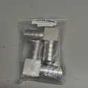 Metalwork 304 Stainless Steel Hose Barb Fitting 90 Degree L Right Angle Elbow, 1-1/4" Barbed x 1-1/4" Barbed, Pack of 2