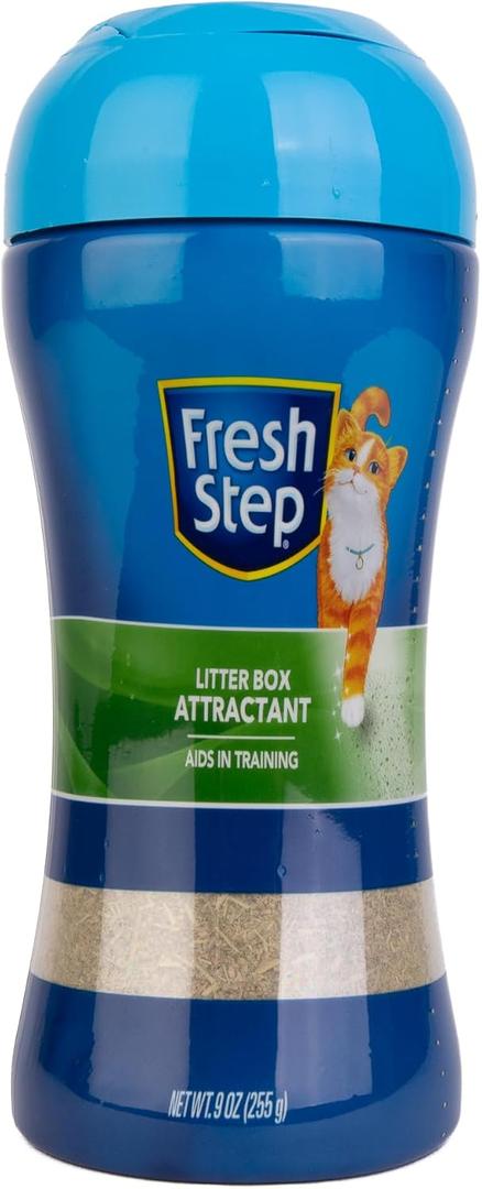 Fresh Step Litter Box Attractant Powder to Aid in Training - All Natural Training Aid for Cats and Kittens - Cat Attract Additive for Litter Box, 9 Ounce (9 oz - 1 Pack)