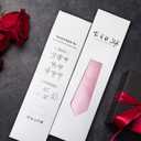 TIE G Solid Satin Woven dyed Color Formal Black Necktie and Pocket Square Sets in Gift Box (Dark Navy)