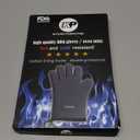 KITCHEN PERFECTION Silicone Smoker Oven Gloves-Extreme Heat Resistant BBQ Gloves-Handle Hot Food Right on Your Grill Fryer & Pit|Waterproof Grilling Cooking Baking Mitts|Superior Value Set +3 Bonuses (One Size Fits Most, Gray)