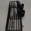 LEVERLOC Shower Caddy Suction Cup, 2 Pack suction shower shelf with Hooks & Soap holder, NO-Drilling Bathroom Holder, Rustproof bathroom organizer, Black