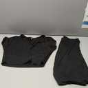 Black crop top and leggings set (L)